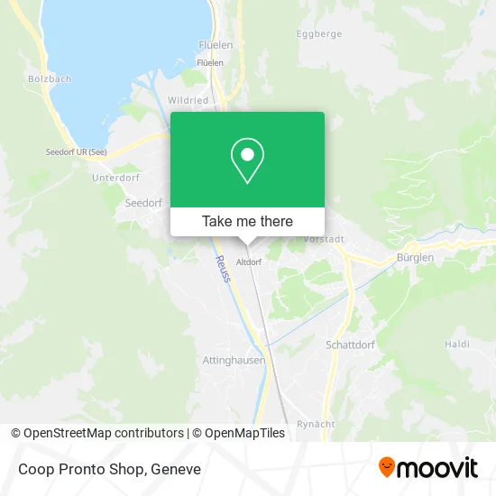 Coop Pronto Shop map