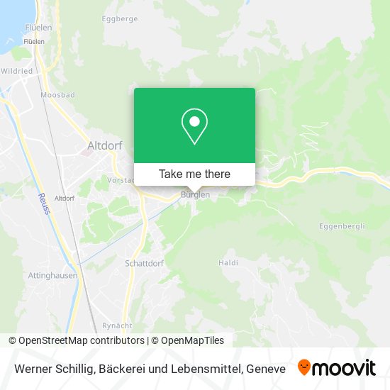 Werner Schillig, Bäckerei und Lebensmittel map