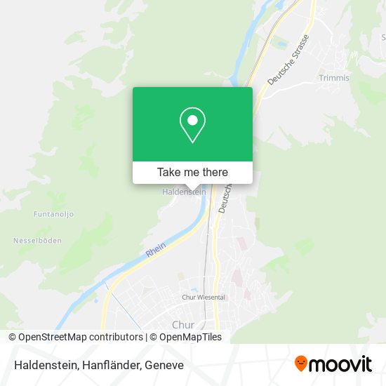 Haldenstein, Hanfländer map