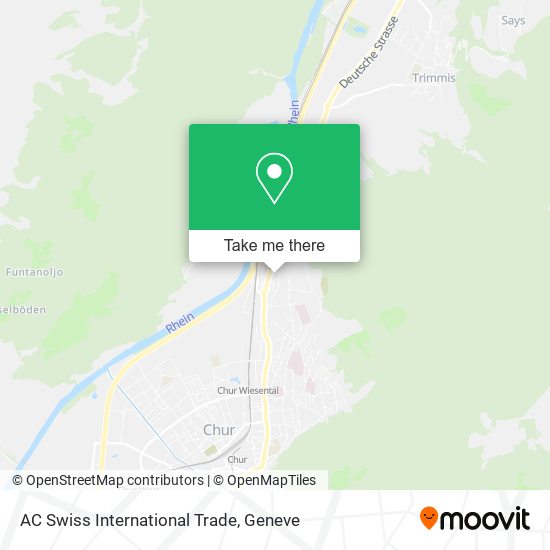 AC Swiss International Trade map