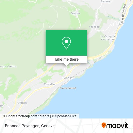 Espaces Paysages map