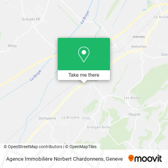 Agence Immobilière Norbert Chardonnens map
