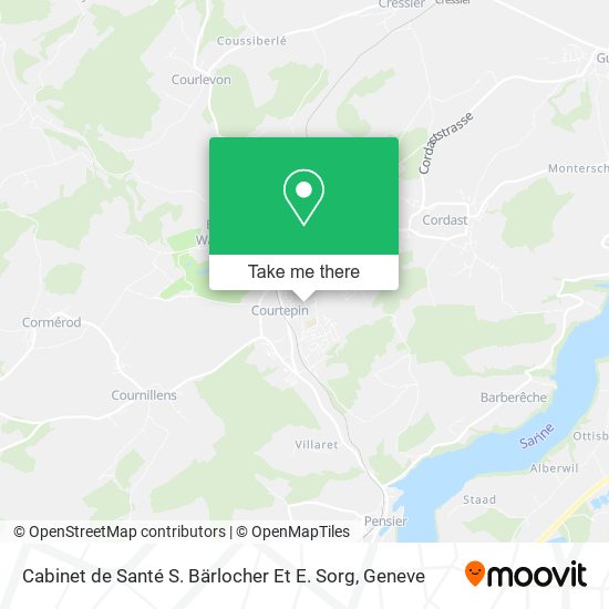 Cabinet de Santé S. Bärlocher Et E. Sorg map