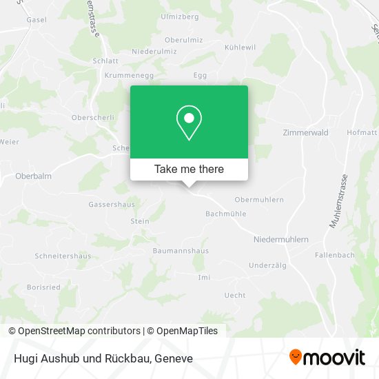 Hugi Aushub und Rückbau map
