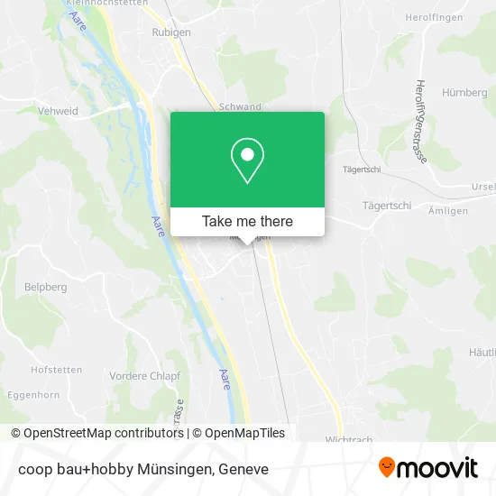 coop bau+hobby Münsingen map