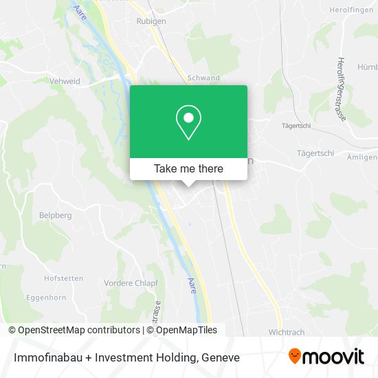 Immofinabau + Investment Holding map