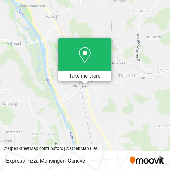 Express Pizza Münsingen map