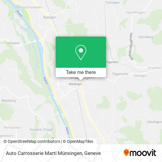 Auto Carrosserie Marti Münsingen map