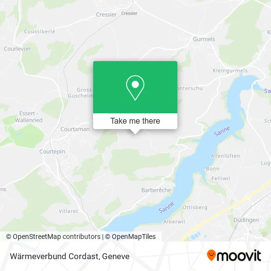 Wärmeverbund Cordast map