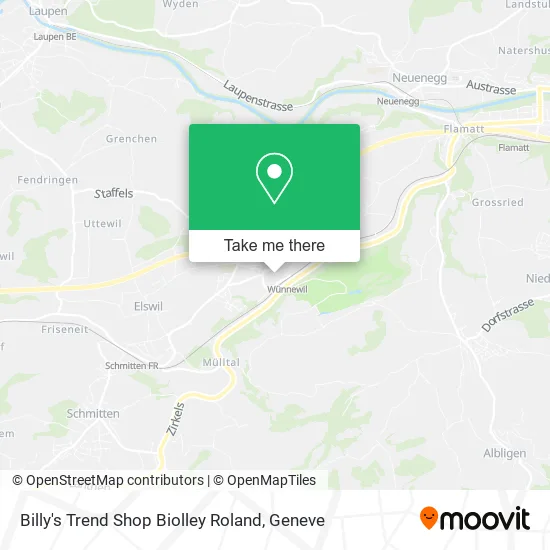 Billy's Trend Shop Biolley Roland map