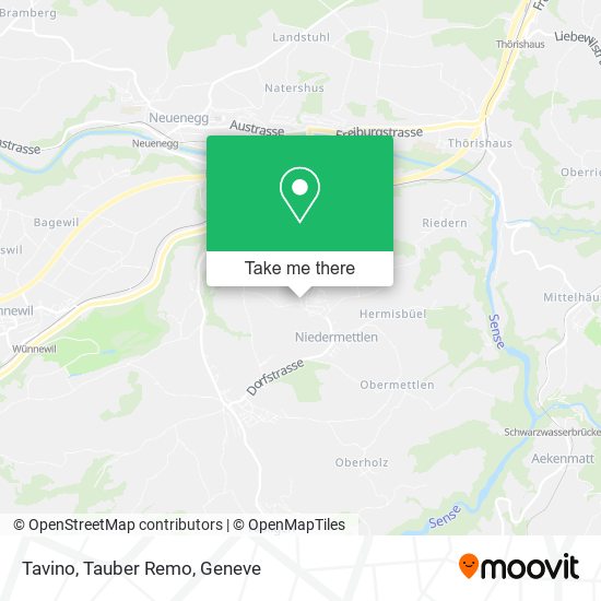 Tavino, Tauber Remo map