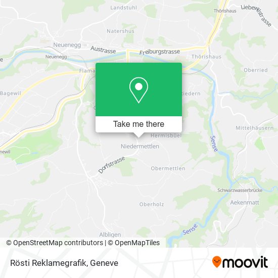 Rösti Reklamegrafik map