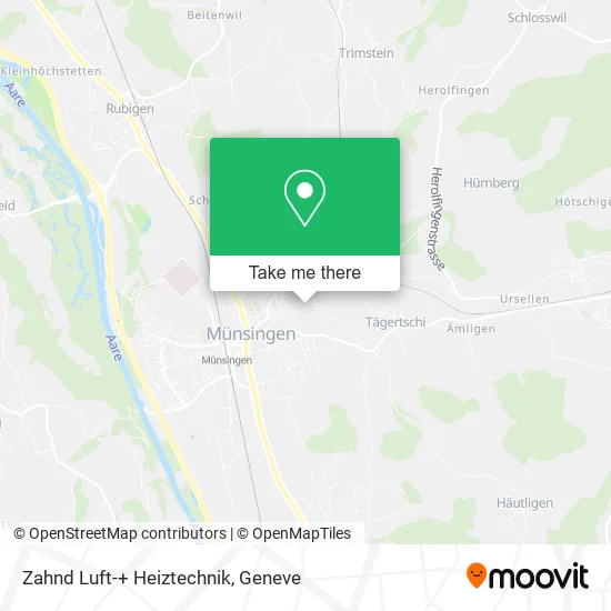 Zahnd Luft-+ Heiztechnik map