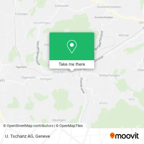 U. Tschanz AG map