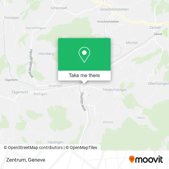 Zentrum map