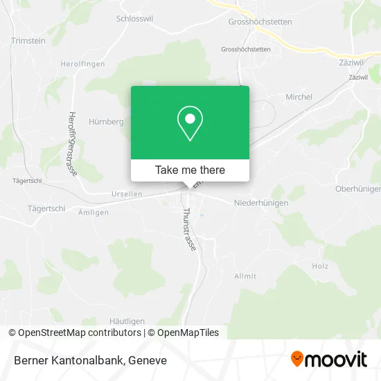 Berner Kantonalbank map