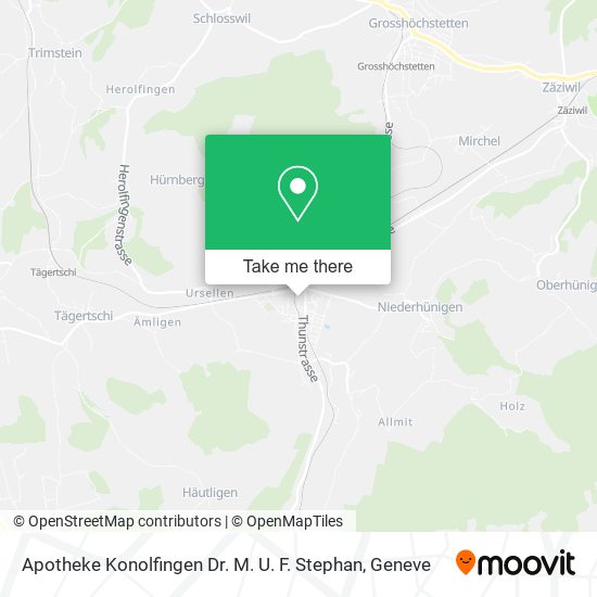 Apotheke Konolfingen Dr. M. U. F. Stephan map