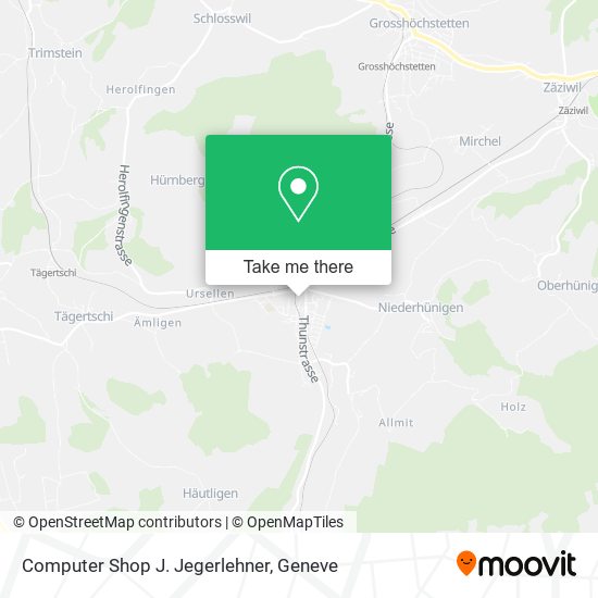 Computer Shop J. Jegerlehner map
