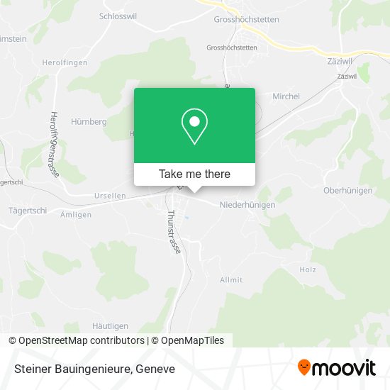 Steiner Bauingenieure map