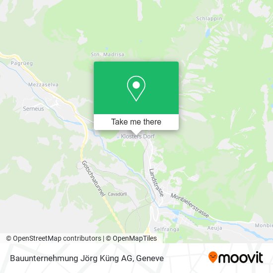 Bauunternehmung Jörg Küng AG map