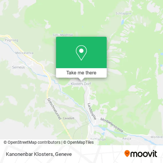 Kanonenbar Klosters map