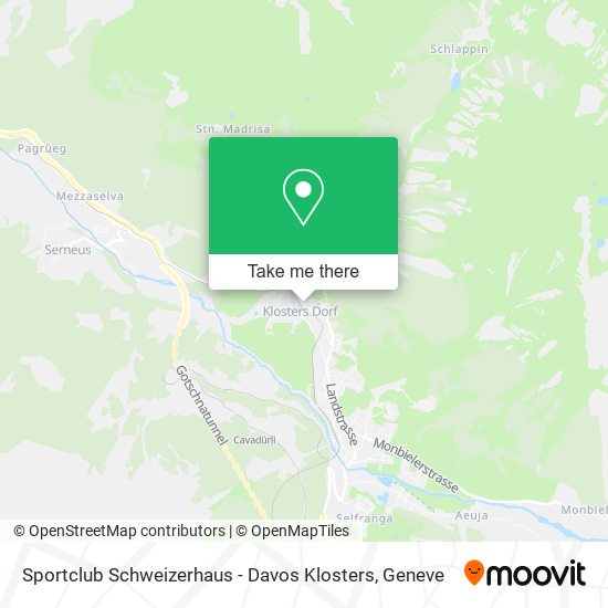 Sportclub Schweizerhaus - Davos Klosters map