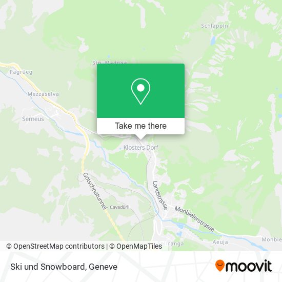 Ski und Snowboard map