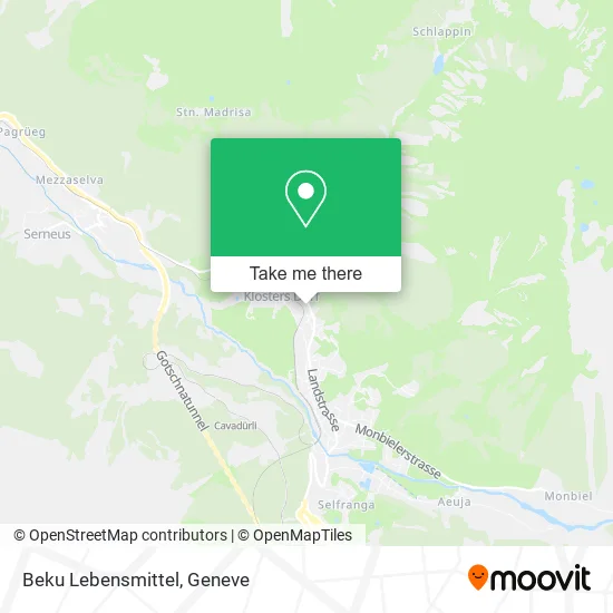 Beku Lebensmittel map