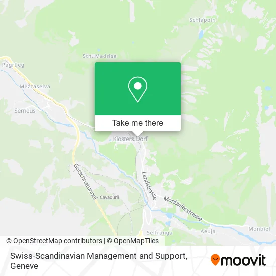 Swiss-Scandinavian Management and Support map