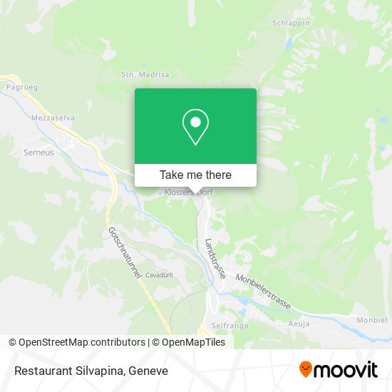 Restaurant Silvapina map