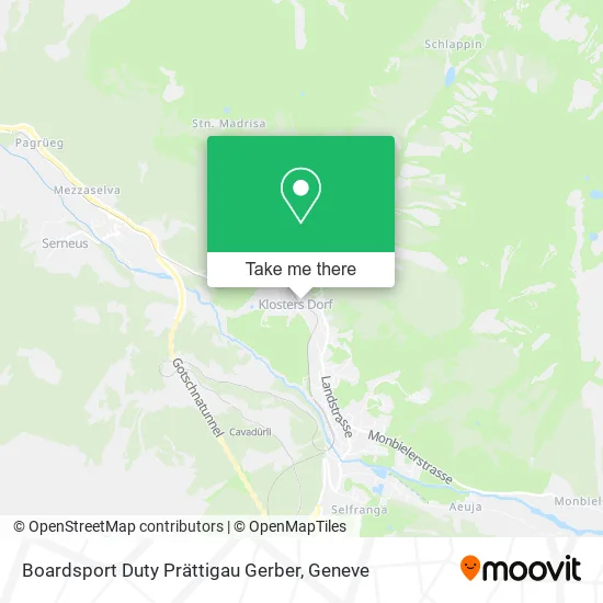 Boardsport Duty Prättigau Gerber map