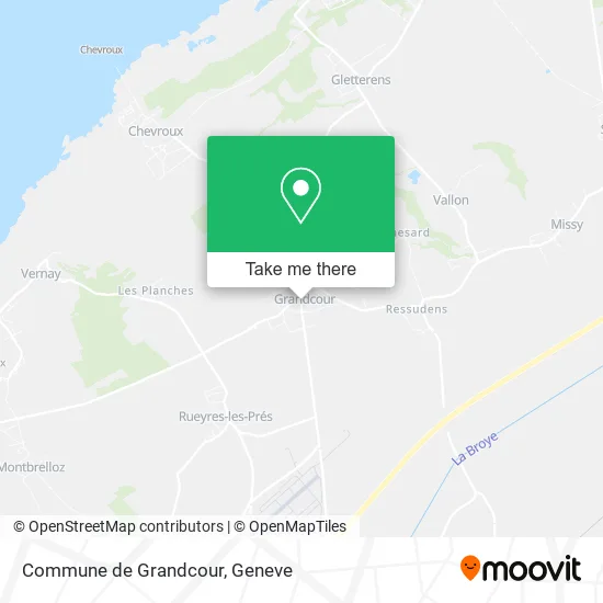 Commune de Grandcour map