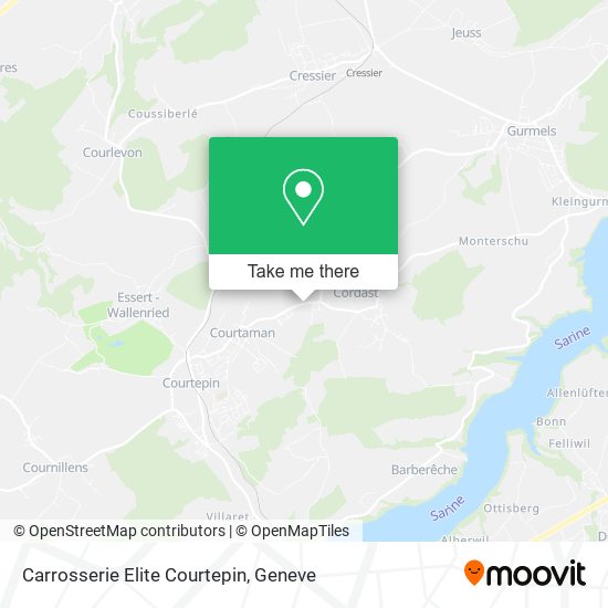 Carrosserie Elite Courtepin map