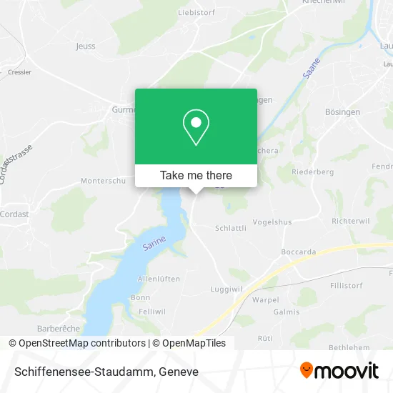 Schiffenensee-Staudamm map