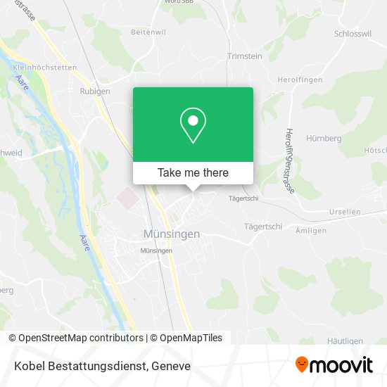 Kobel Bestattungsdienst map