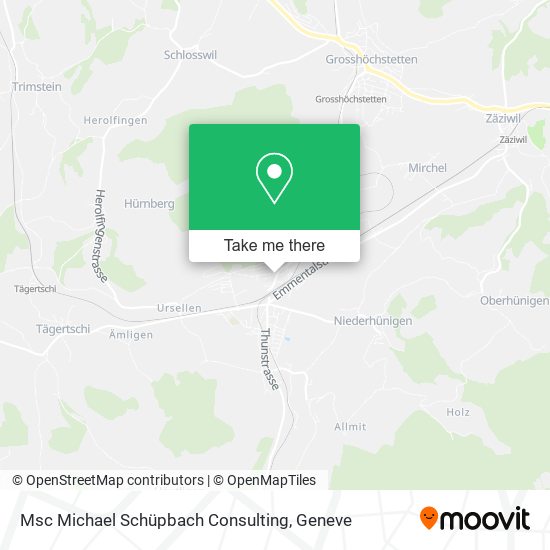 Msc Michael Schüpbach Consulting map
