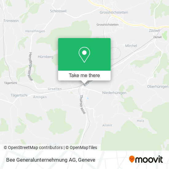 Bee Generalunternehmung AG map