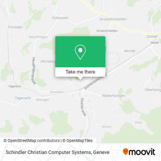 Schindler Christian Computer Systems map