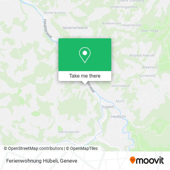 Ferienwohnung Hübeli map