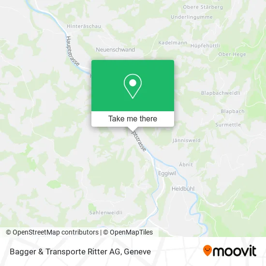 Bagger & Transporte Ritter AG map