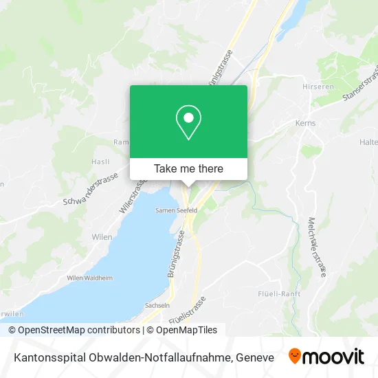 Kantonsspital Obwalden-Notfallaufnahme map