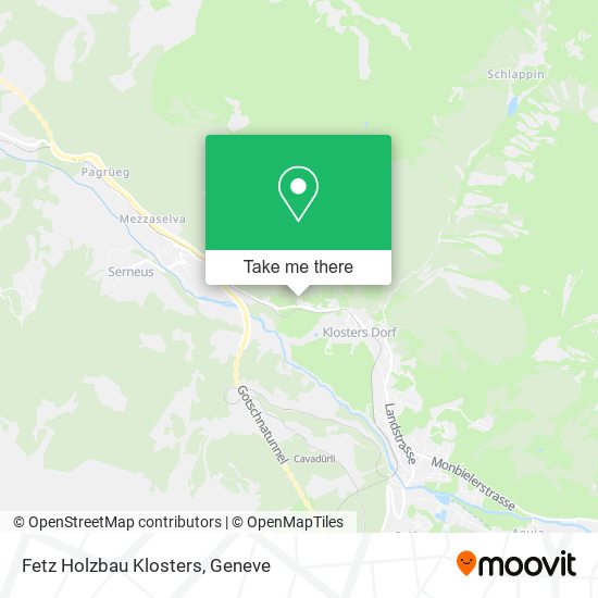 Fetz Holzbau Klosters map
