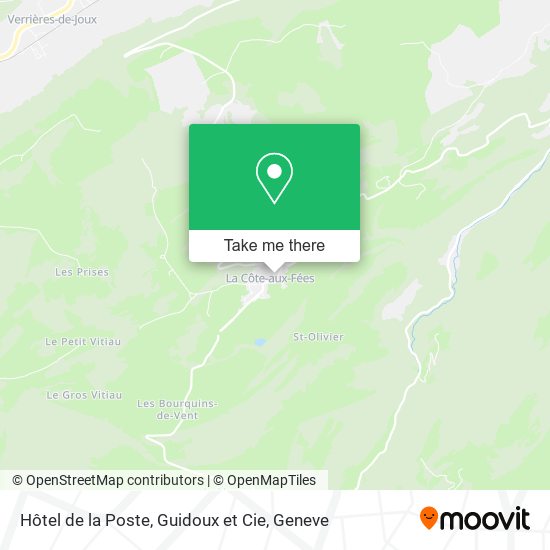Hôtel de la Poste, Guidoux et Cie map