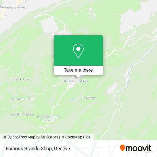Famous Brands Shop map