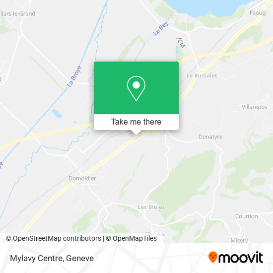 Mylavy Centre map