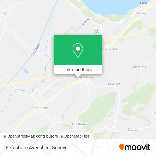 Refectoire Avenches map