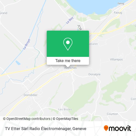 TV Etter Sàrl Radio Électroménager map