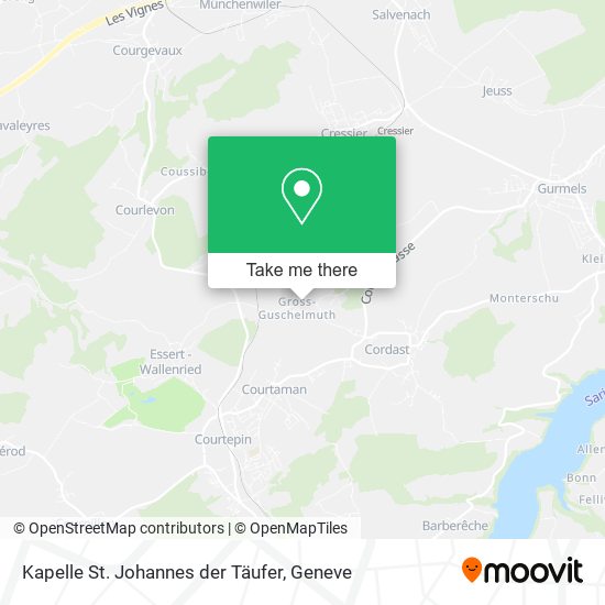 Kapelle St. Johannes der Täufer map