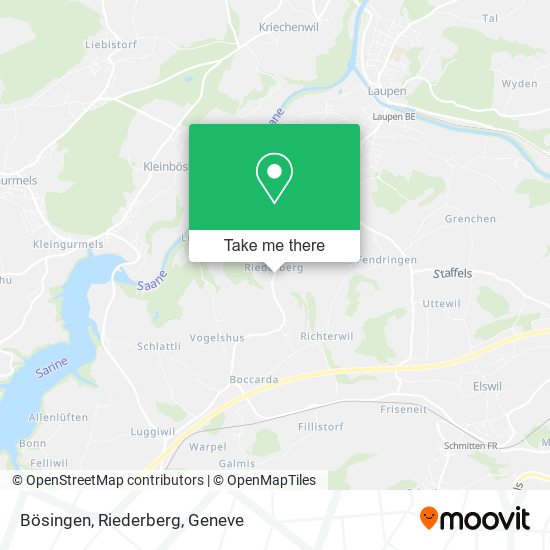 Bösingen, Riederberg map