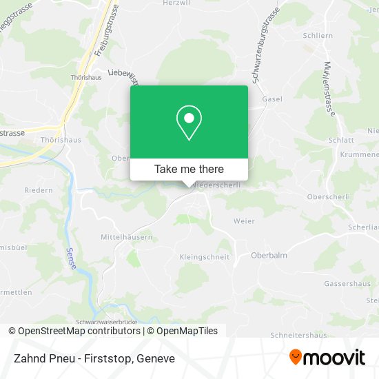 Zahnd Pneu - Firststop map